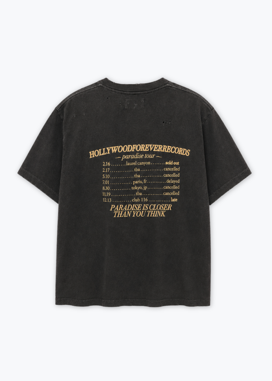 hollywood forever records graphic Record T-Shirt
