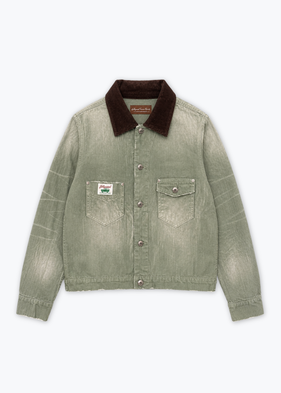 hollywood forever records mens Creeker Jacket in Green
