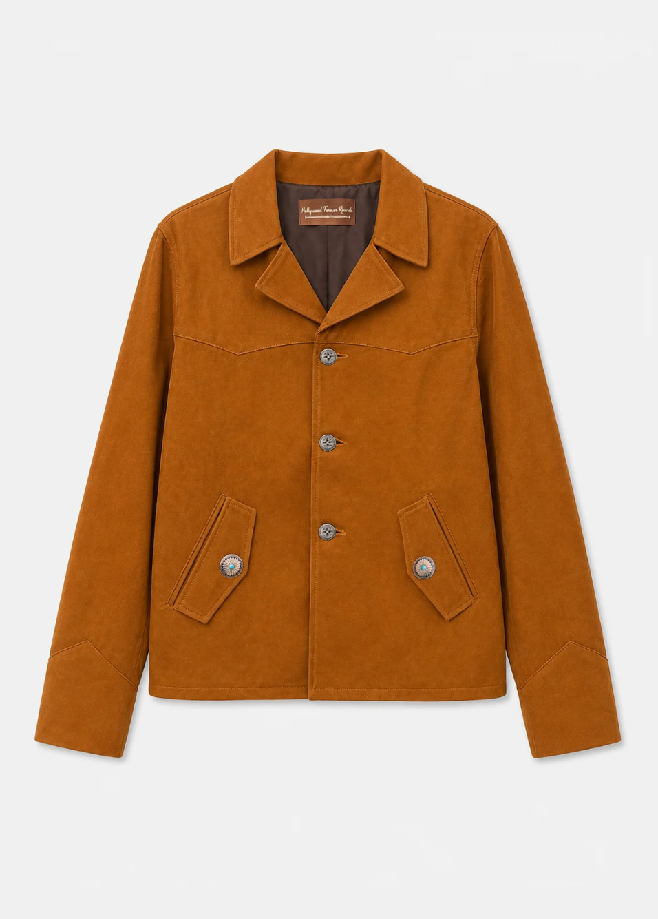 hollywood forever records mens Suede Travelers Jacket