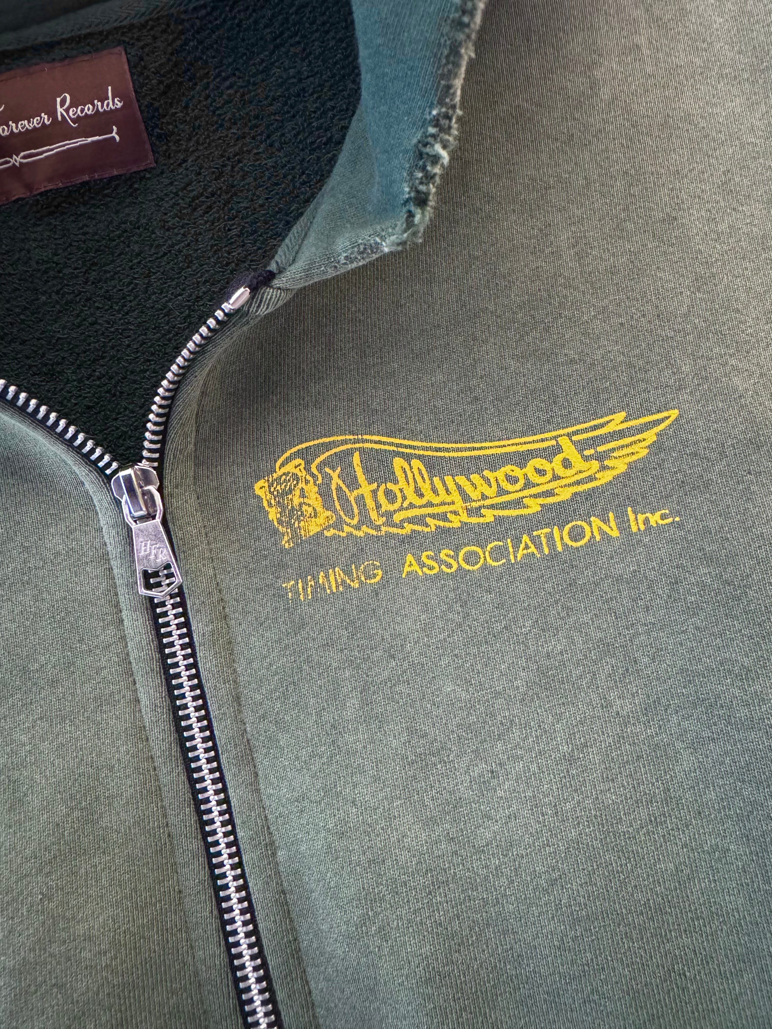 hollywood forever records mens Timing Zip-Up Hoodie