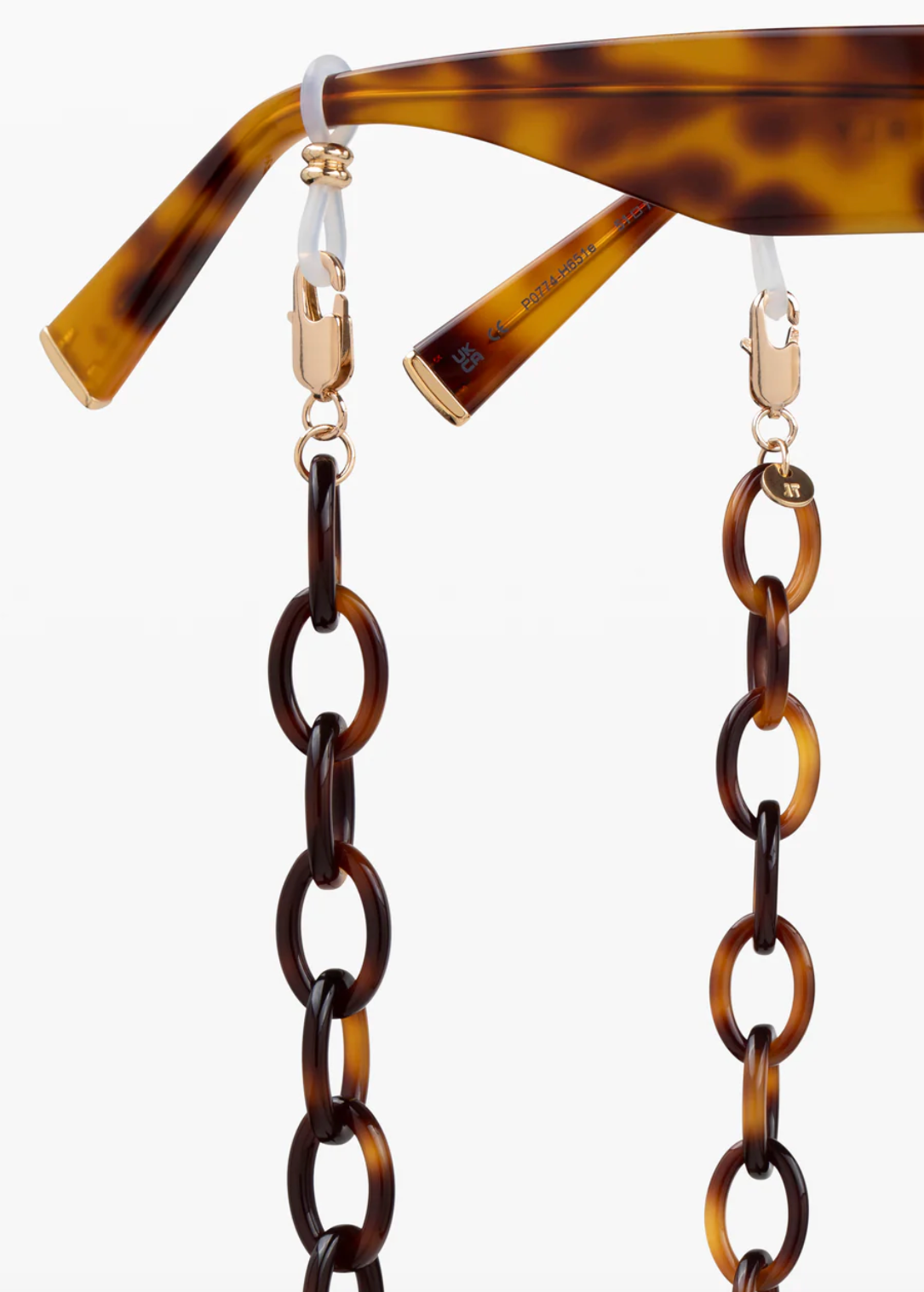 jimmy fairly paris The Dana Sunglasses Chain in Tortoise