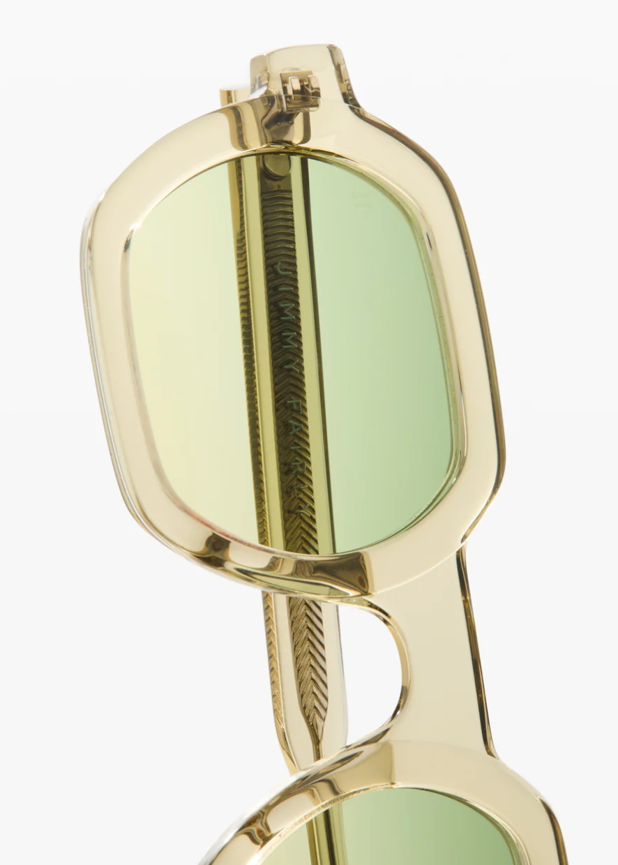 jimmy fairly paris unisex sunglasses The Darren in Yellow transparent