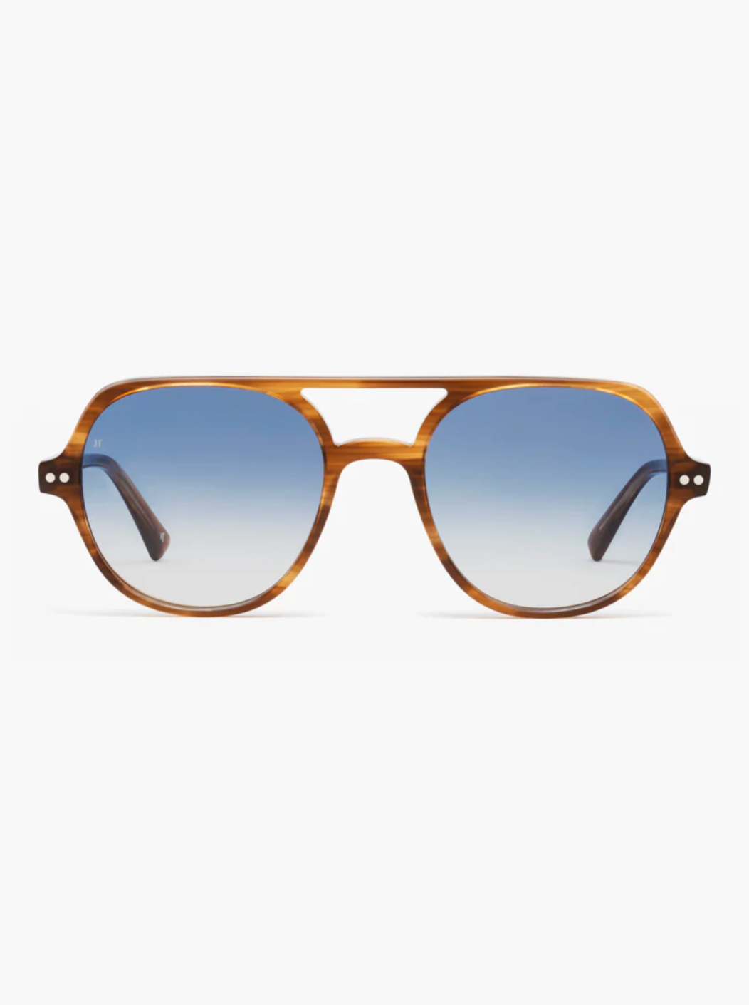 jimmy fairly paris unisex sunglasses The Lars in Light Brown blue gradient lenses