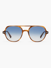 jimmy fairly paris unisex sunglasses The Lars in Light Brown blue gradient lenses