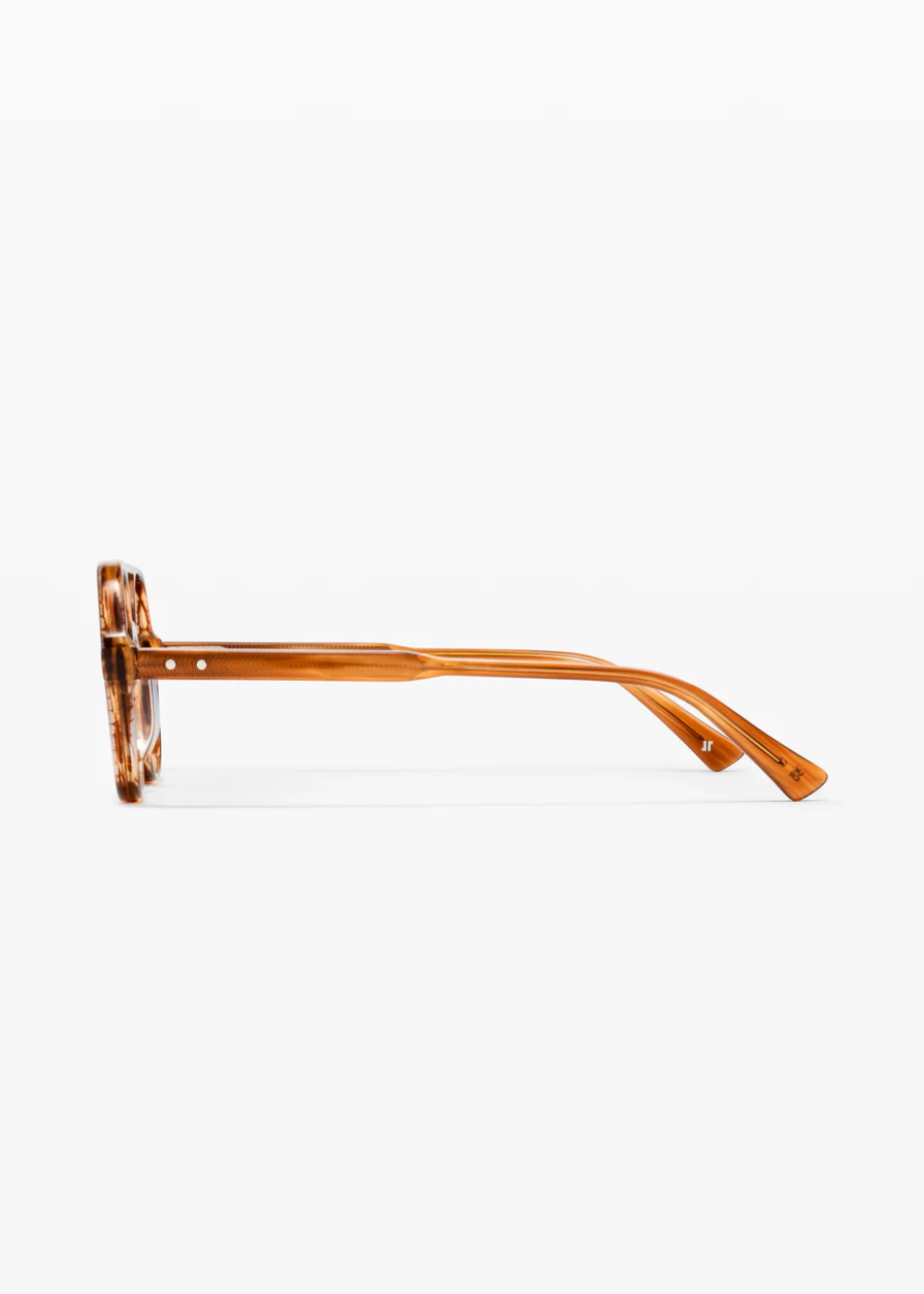 jimmy fairly paris unisex sunglasses The Lars in Light Brown blue gradient lenses