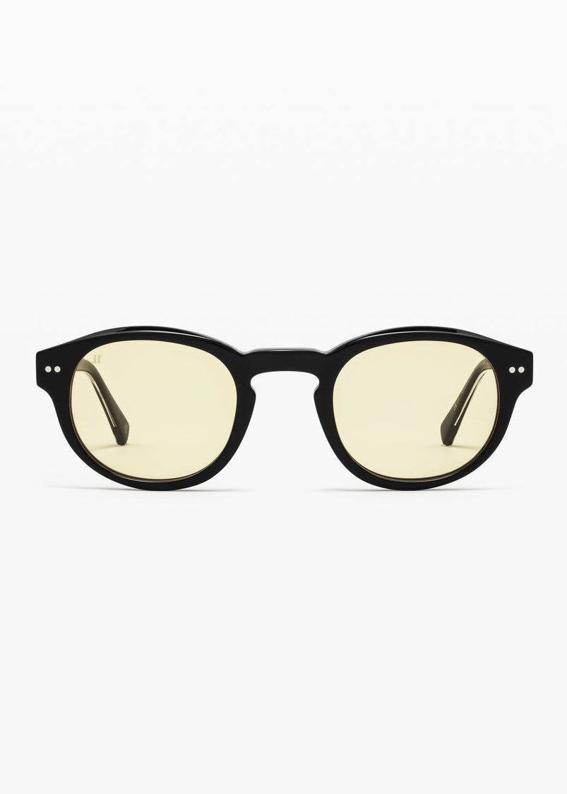 jimmy fairly unisex sunglasses The Azur in Black yellow lens