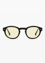 jimmy fairly unisex sunglasses The Azur in Black yellow lens