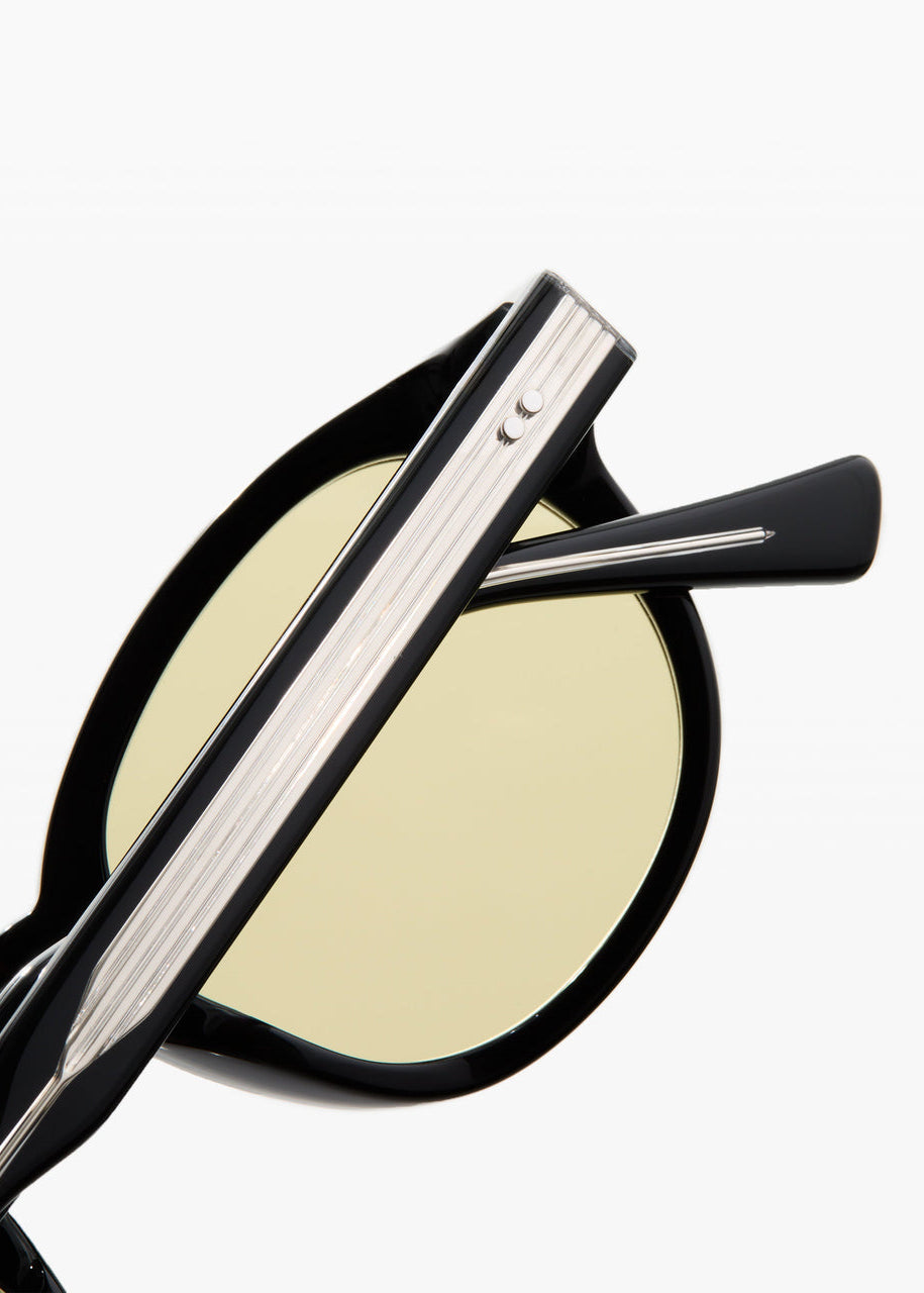 jimmy fairly unisex sunglasses The Azur in Black yellow lens