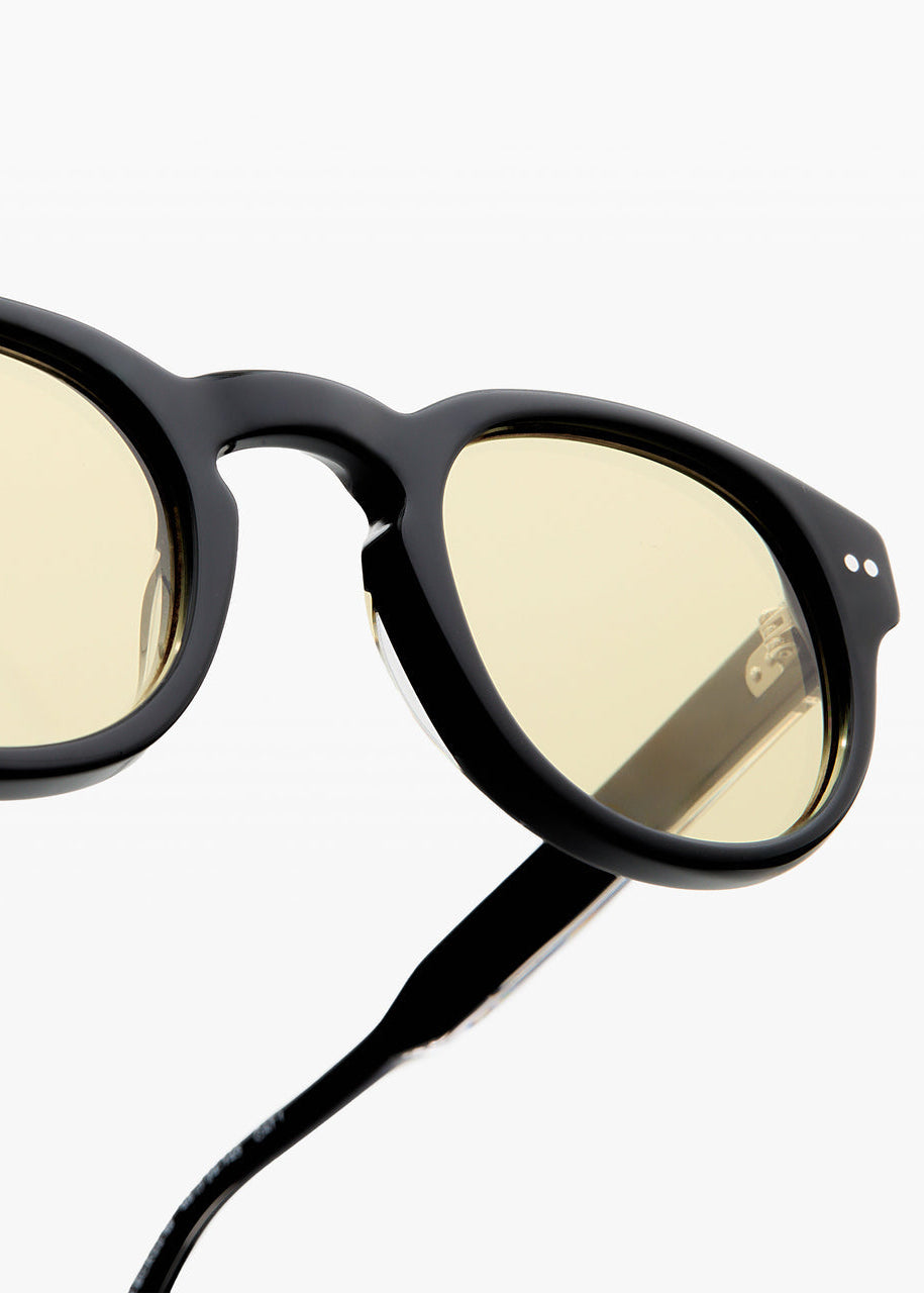 jimmy fairly unisex sunglasses The Azur in Black yellow lens