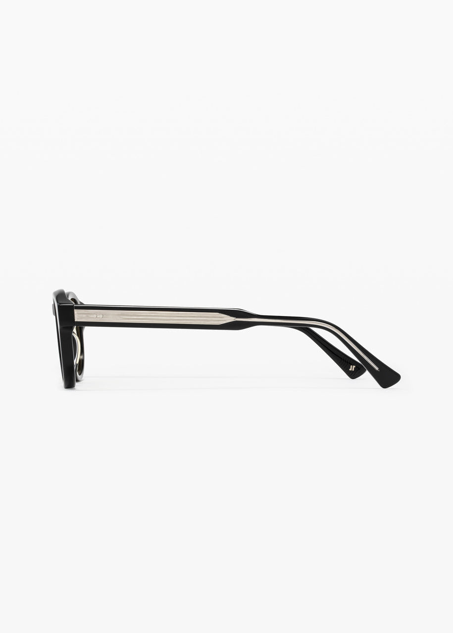 jimmy fairly unisex sunglasses The Azur in Black yellow lens