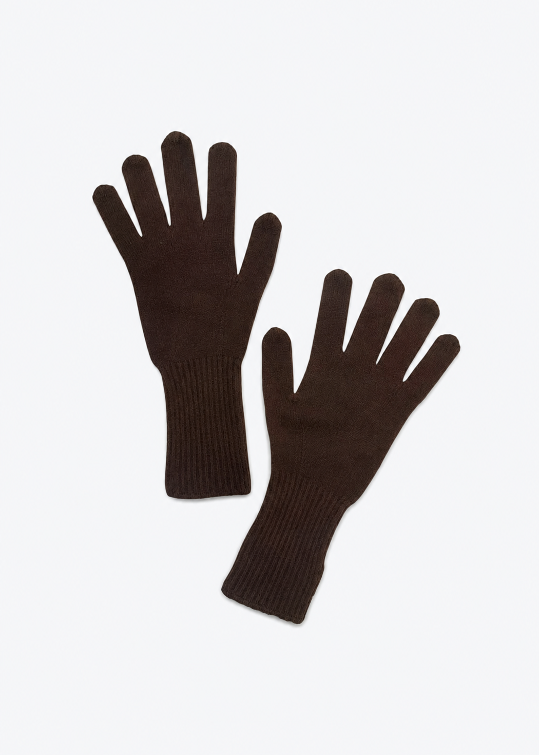 jumper1234 Cashmere Gloves in Cocoa dark brown