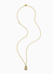 maor fine jewelry Enoll Pendant Necklace in Mixed Metals 18k yellow gold sterling silver
