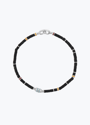 maor mens jewelry Black Jade Cherish Bracelet in Silver