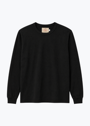 mens dehen 1920 Heavy Duty Long Sleeve Tee in Black