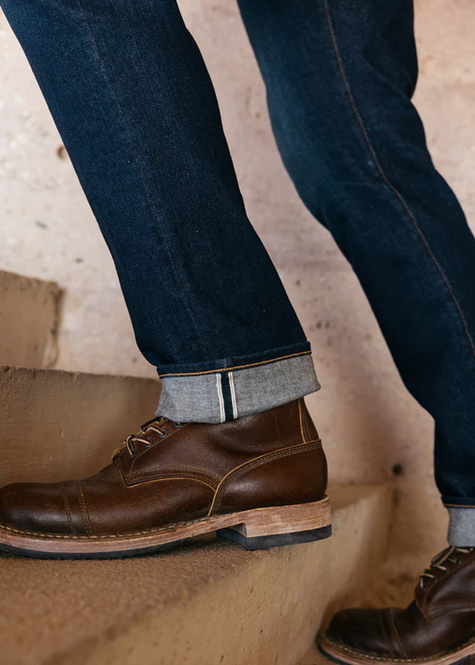 The Hammer Straight 10.5oz Stretch Selvedge Jeans in Dizzy Wash