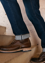 The Hammer Straight 10.5oz Stretch Selvedge Jeans in Dizzy Wash