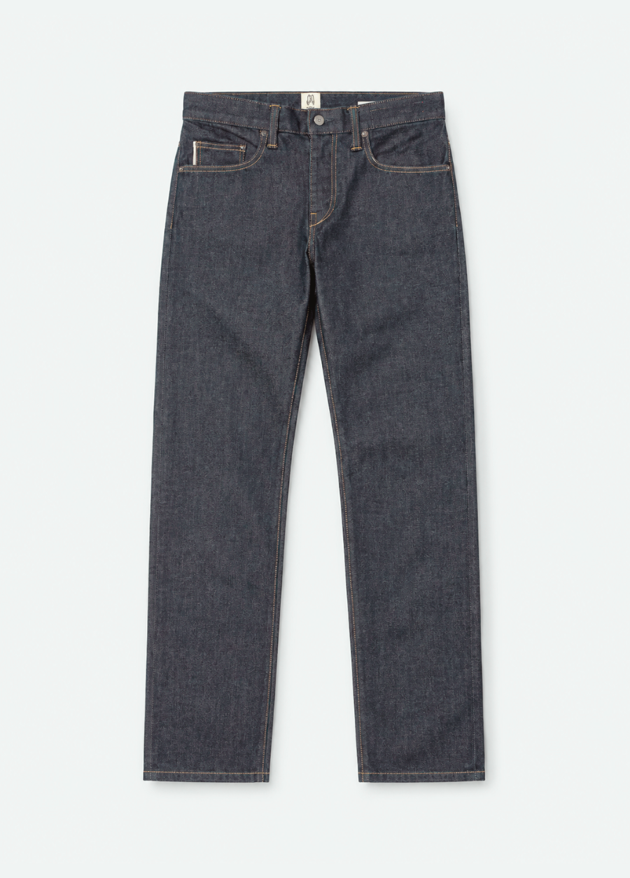 mens hiroshi kato The Pen Slim Straight Indigo 12.5oz Raw Selvedge Denim Jeans