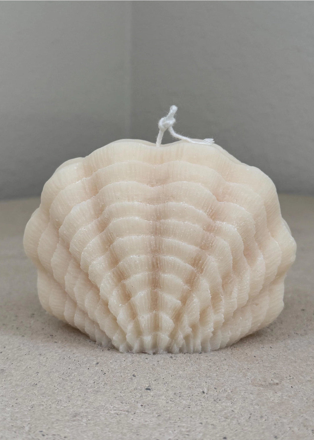 mikuni Sea Shell Candle handcarved soy wax