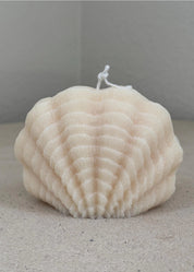 mikuni Sea Shell Candle handcarved soy wax