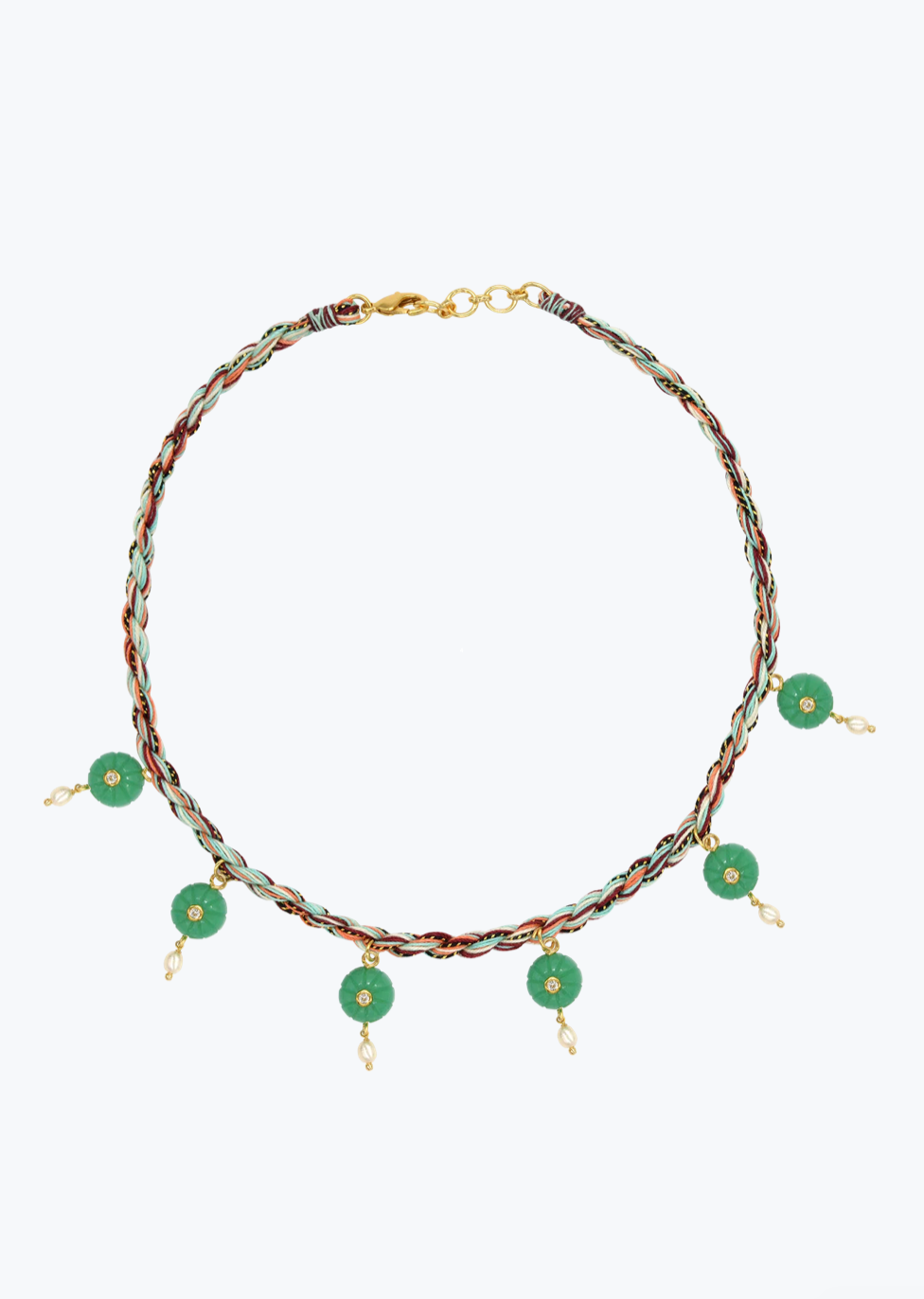 monoki Melon Necklace with Chrysoprase