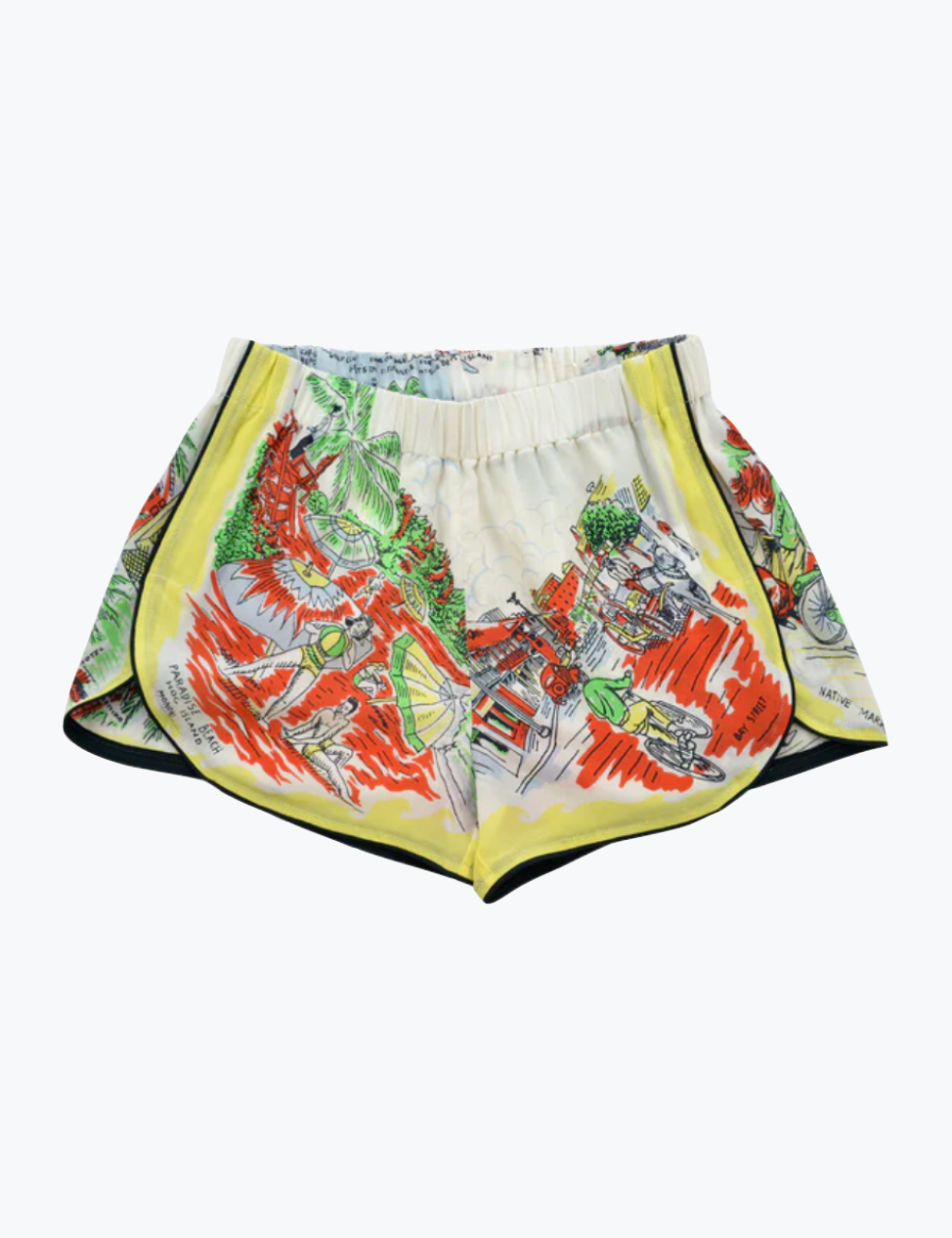 monoki Nassau Silk Shorts