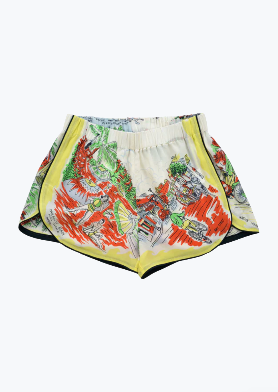 monoki Nassau Silk Shorts