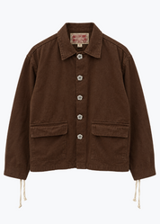 monostereo "Community of Lovers" Work Jacket in Cocoa brown