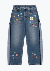 monostereo Flower Barrel Jeans
