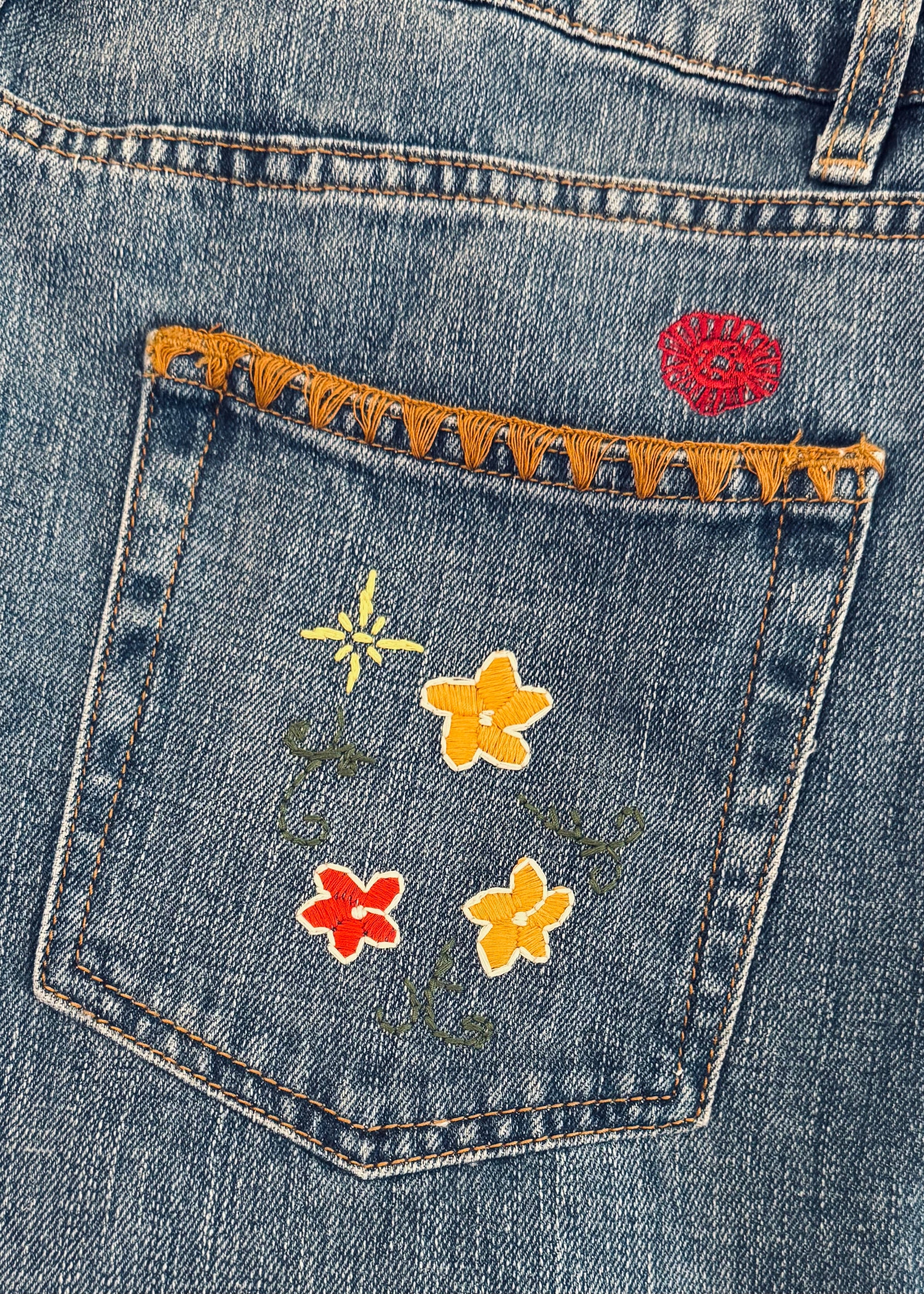 monostereo Flower Barrel Jeans