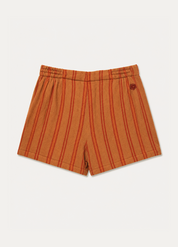 monostereo mens A Life of Leisure Shorts terrycloth tan red stripe