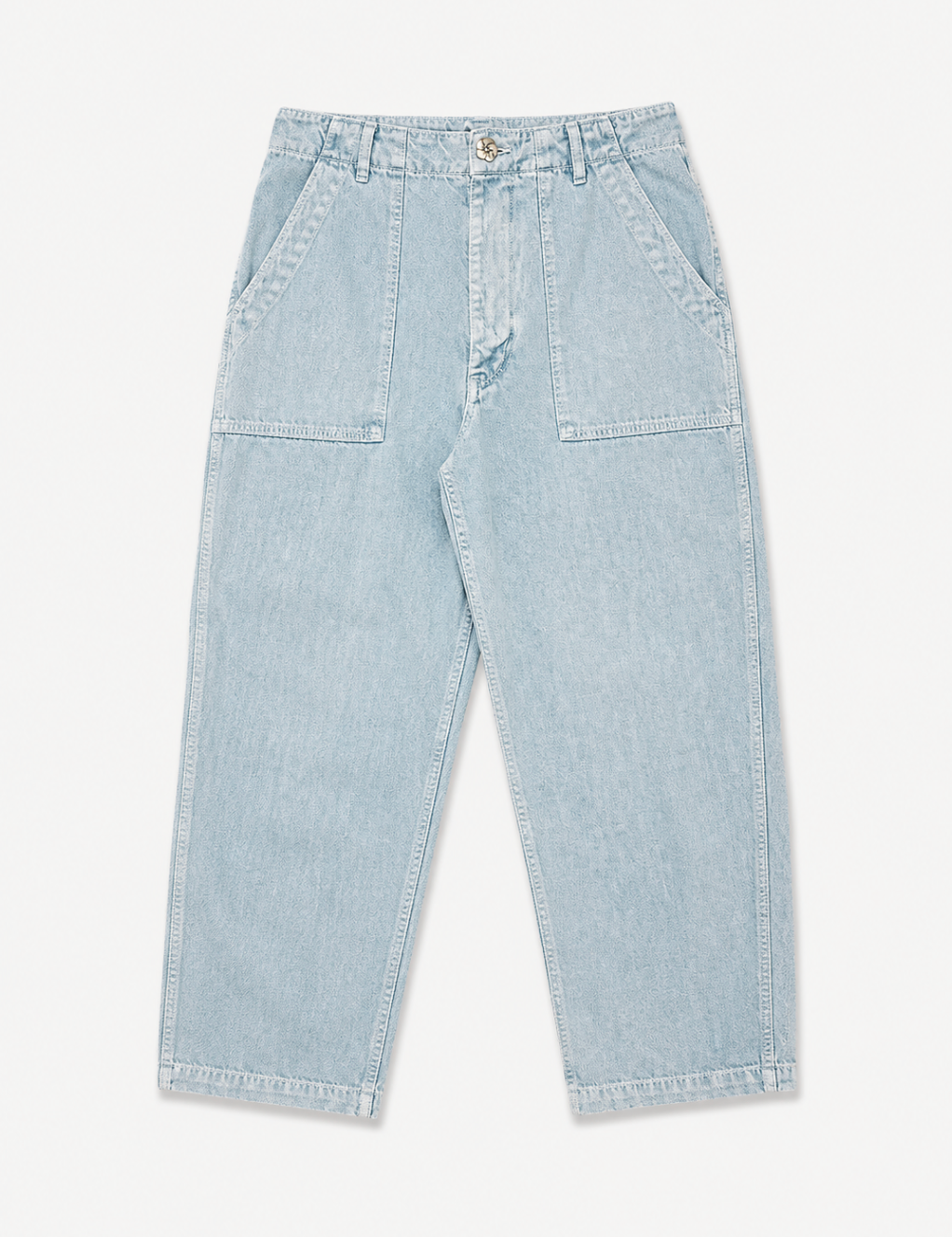 monostereo mens "Community of Lovers" Hemp Pants in High Tide Blue