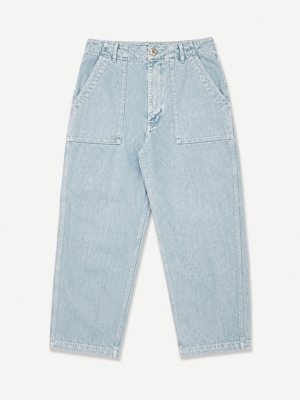 monostereo mens "Community of Lovers" Hemp Pants in High Tide Blue