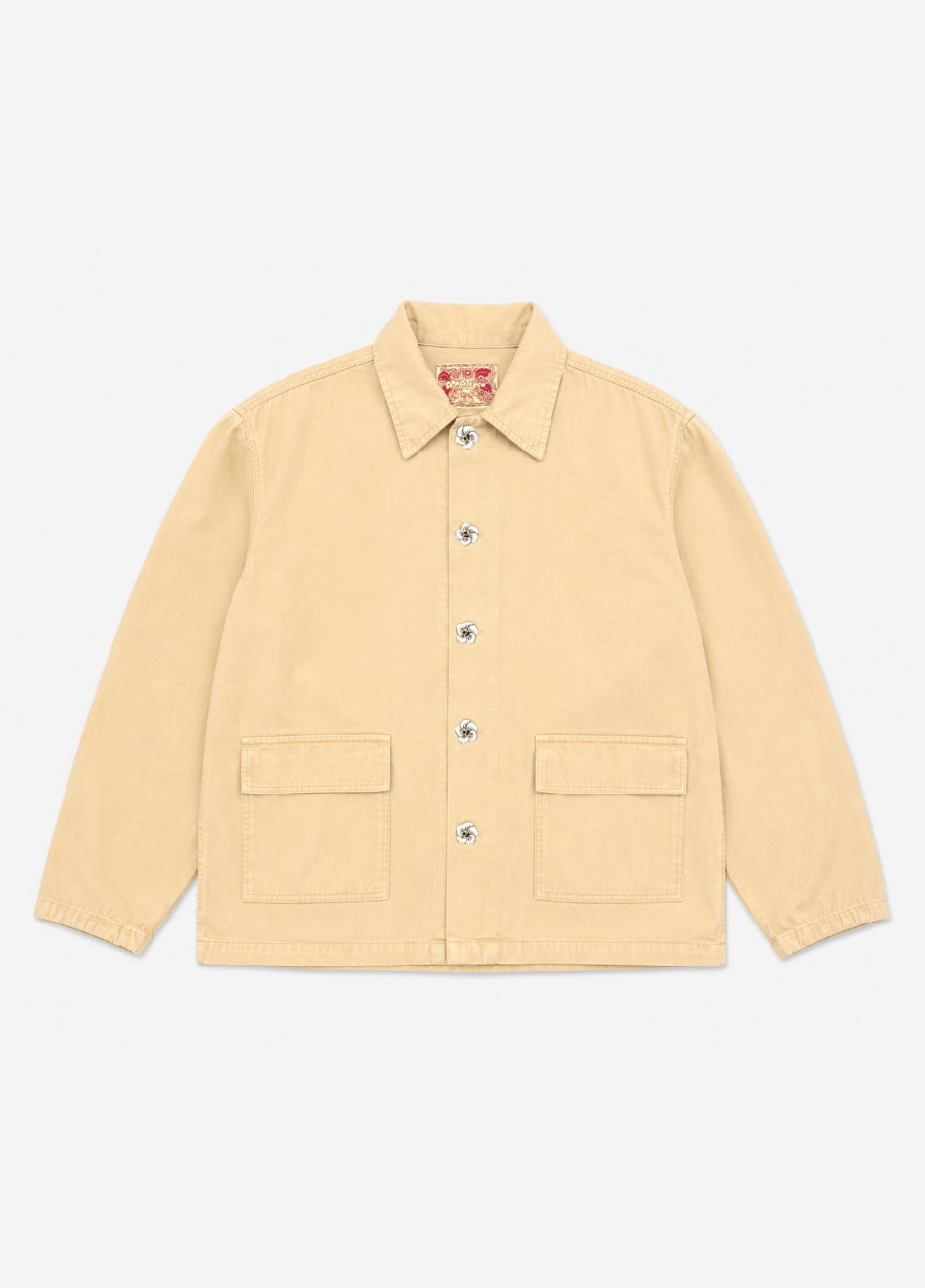 monostereo mens "Community of Lovers" Work Jacket in Cloud yellow