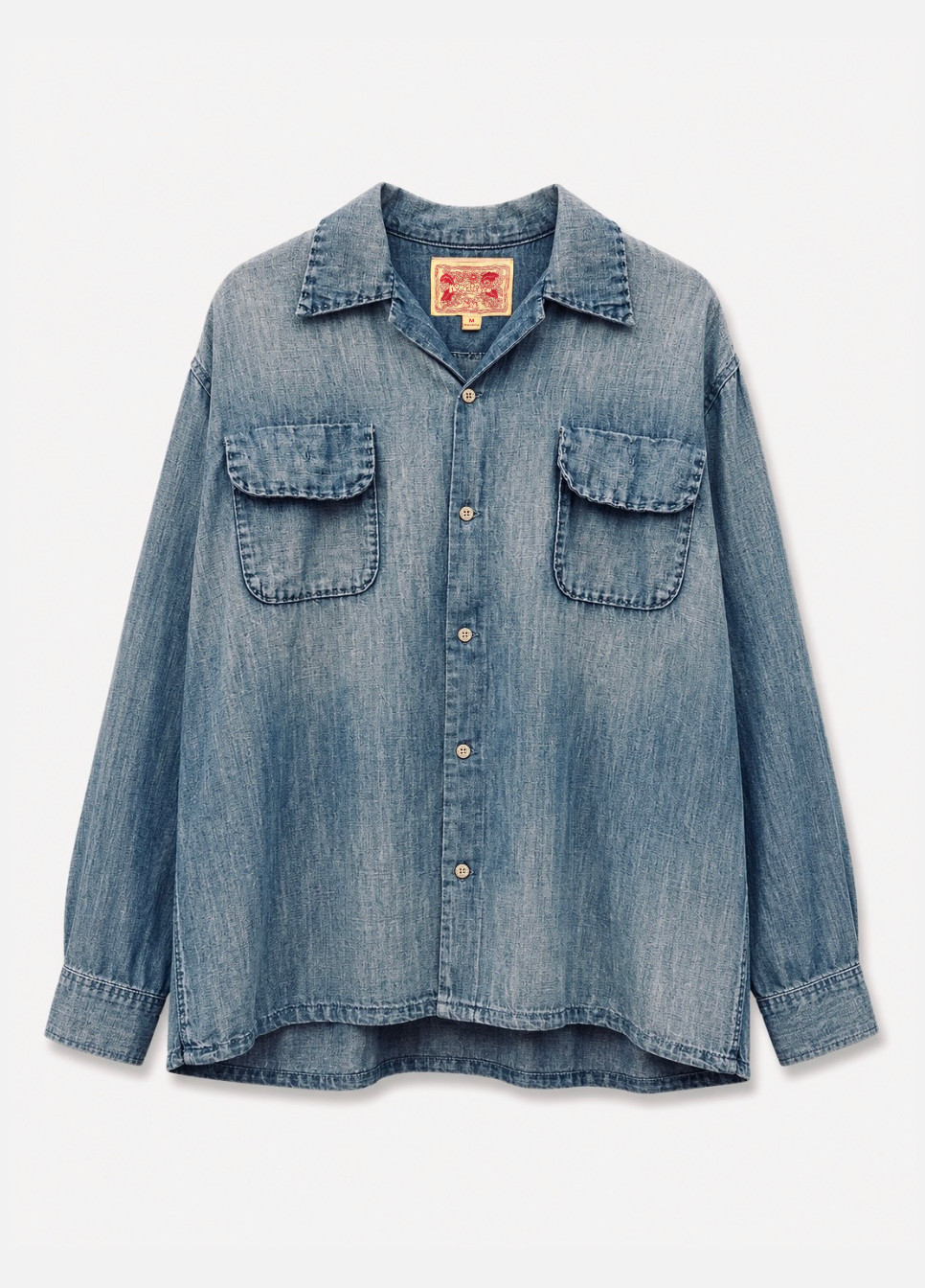 monostereo mens Morrison Hemp Chambray Shirt