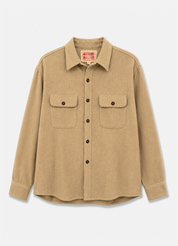 monostereo mens unisex Woolen Work Shirt in Tan