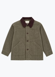 shaina mote Painter Coat Herringbone in Moss