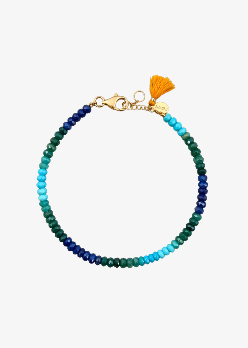 shashi Natasha Multi-Gemstone Beaded Bracelet