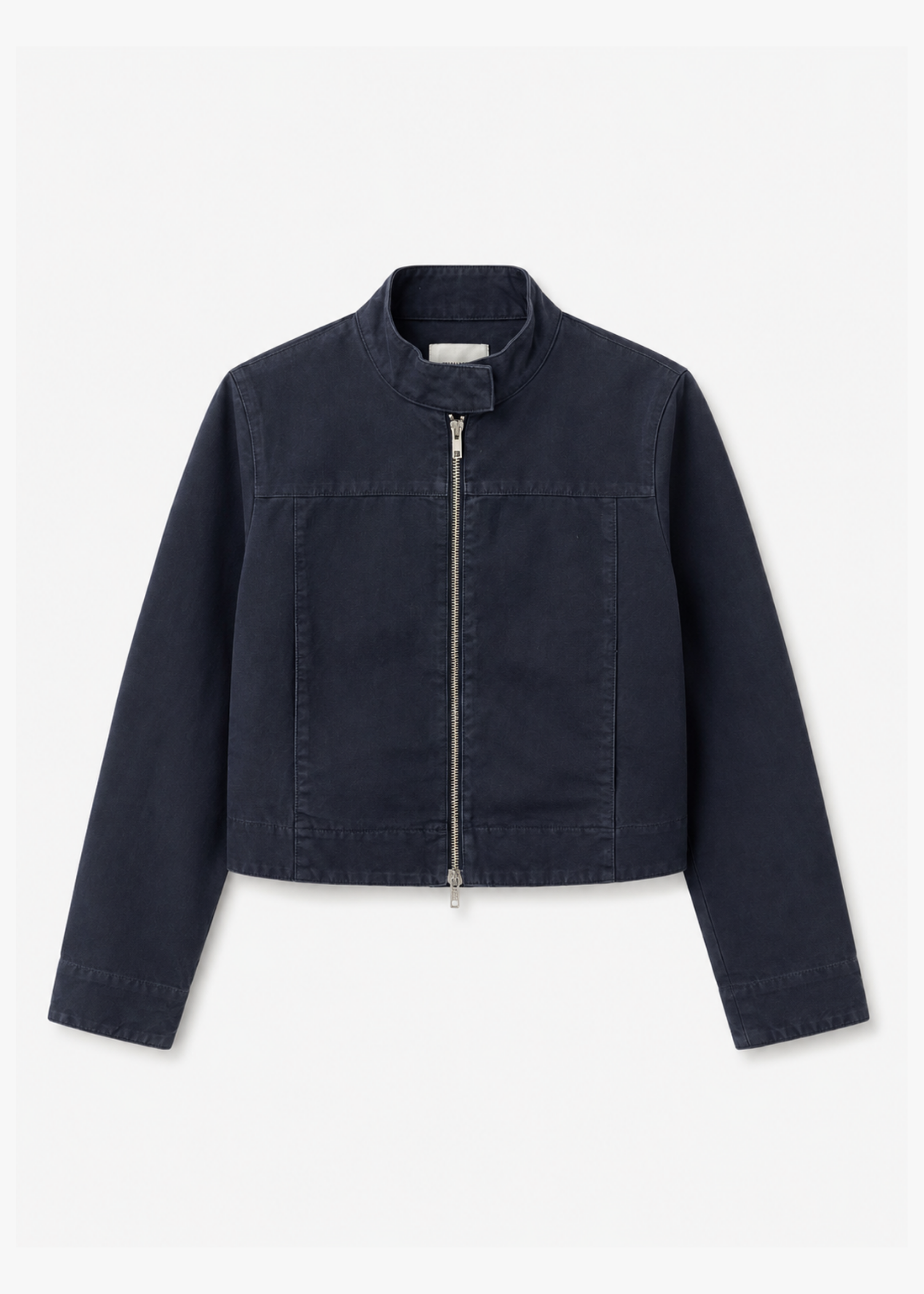 still here new york womens Car Jacket in Navy Canvas
