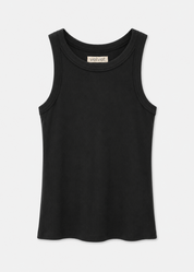 womens velvet graham spencer Cruz Tank Top in Black