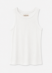 womens velvet graham spencer Cruz Tank Top in White