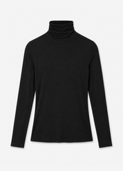 womens velvet tees Talisia Gauzy Cotton Tee in Black