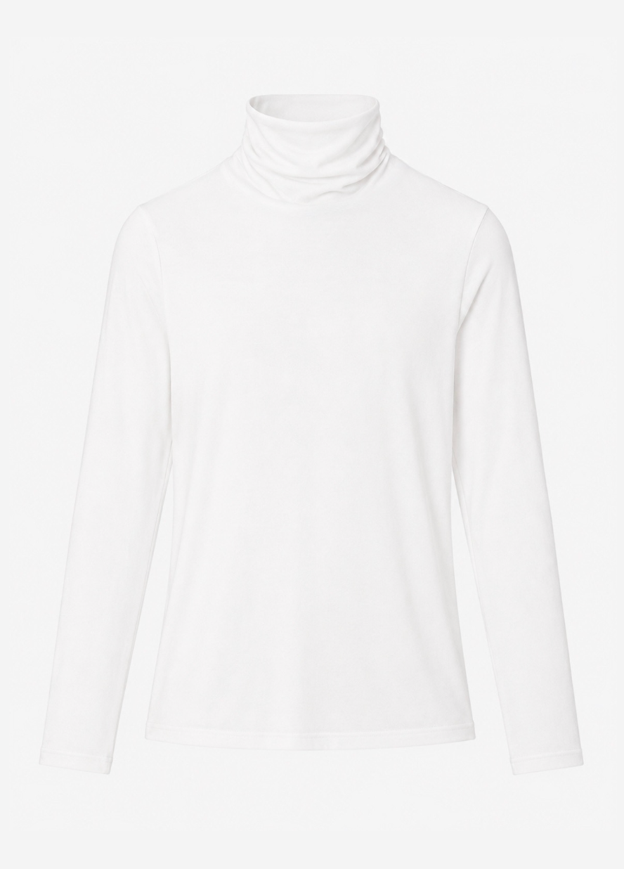 womens velvet tees graham spencer Talisia Gauzy Cotton Tee in White