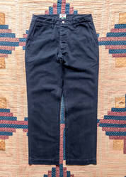 wythe Japanese Cotton Herringbone Chino in Faded Navy