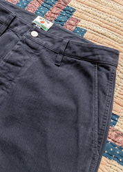 wythe Japanese Cotton Herringbone Chino in Faded Navy