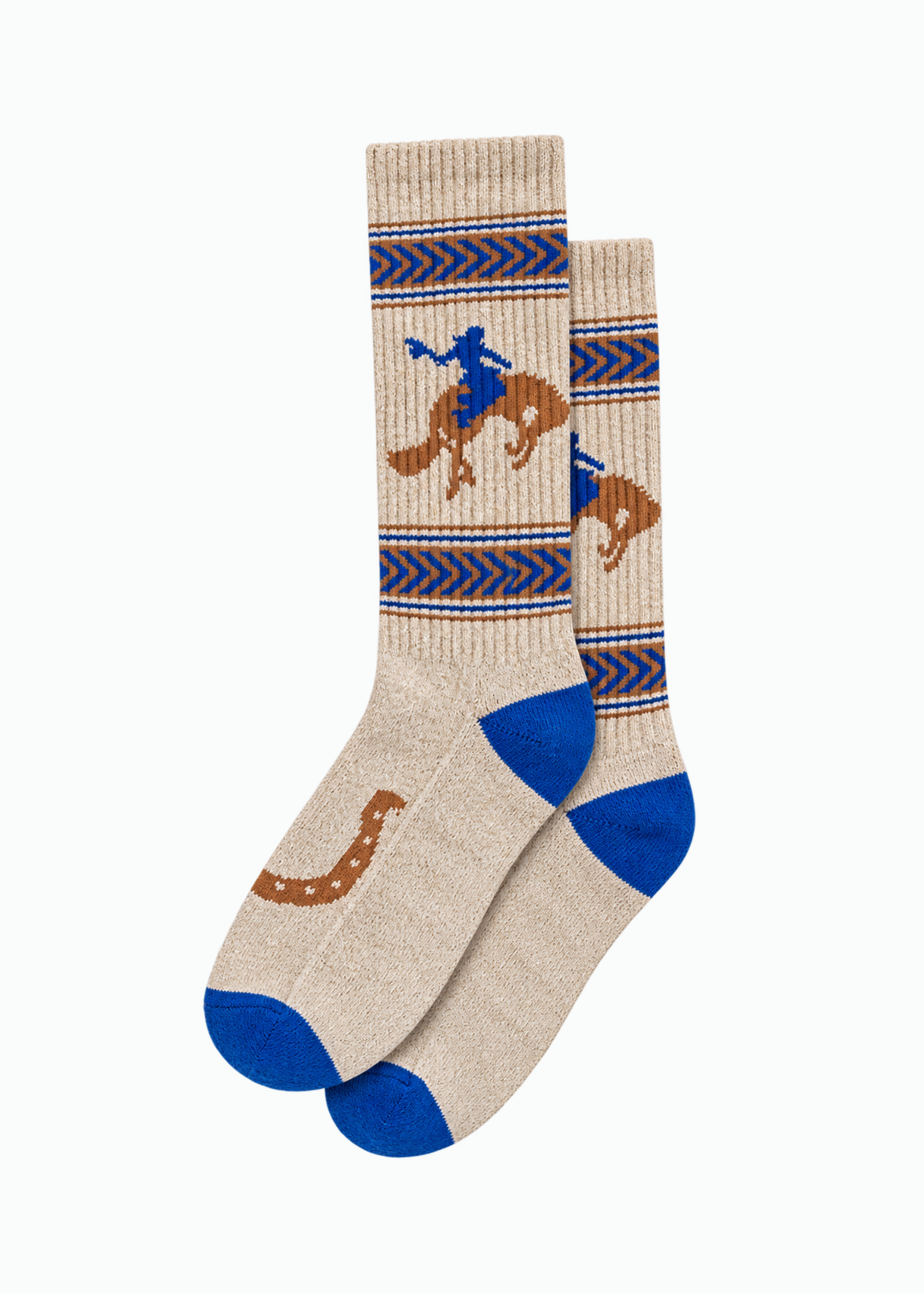 wythe Recycled Cotton Bucking Bronc Jacquard Socks