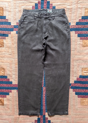 wythe Tencel Gabardine Western Pant in Faded Black