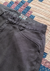 wythe Tencel Gabardine Western Pant in Faded Black