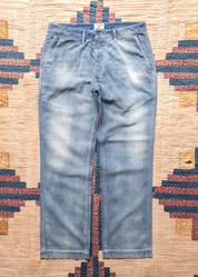 wythe mens Denim Chino in Washed Indigo