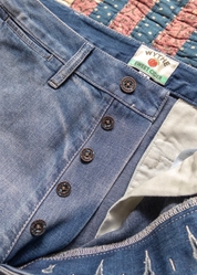 wythe mens Denim Chino in Washed Indigo
