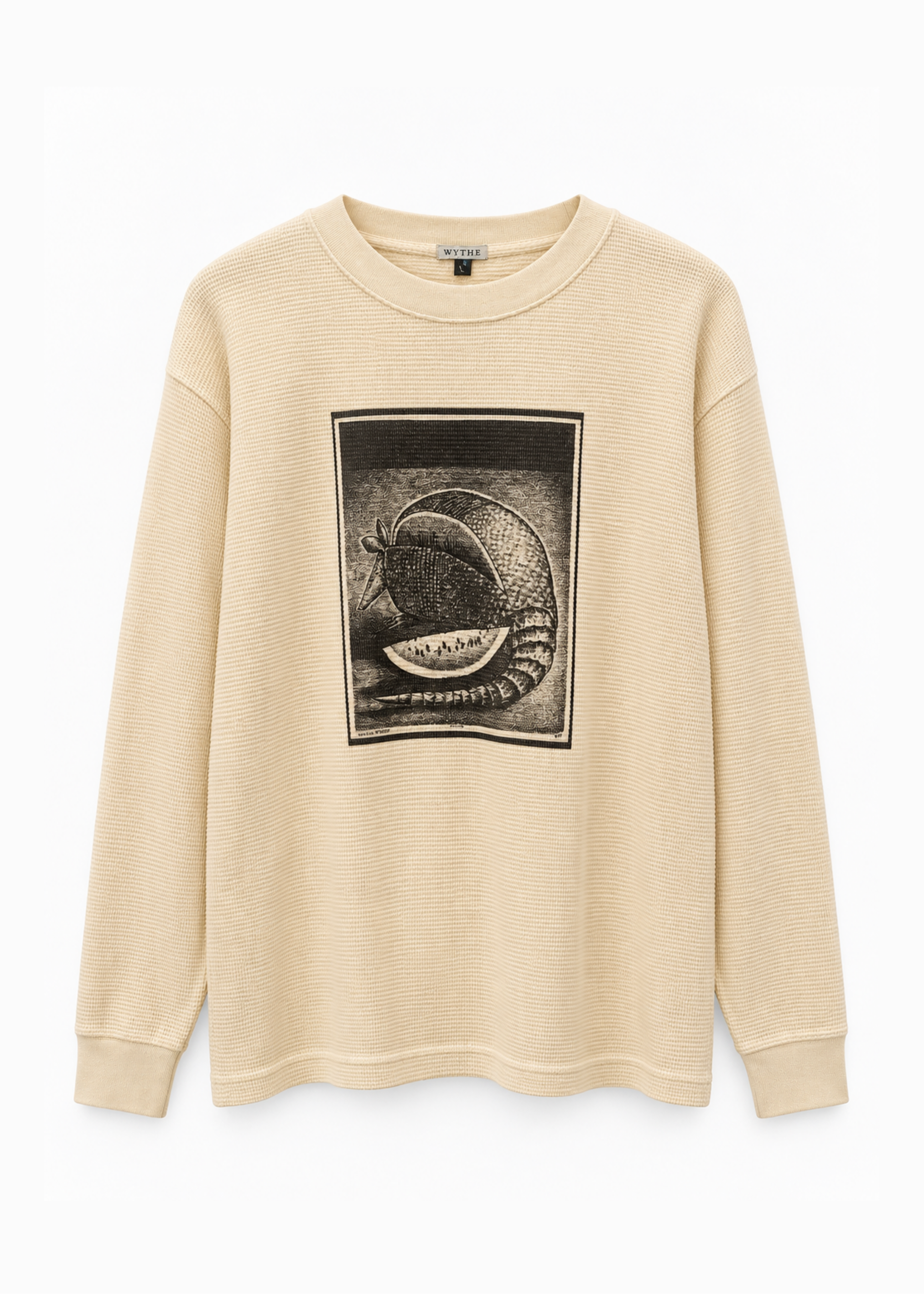 wythe mens Jim Franklin "Soul Food" Cotton Waffle Thermal